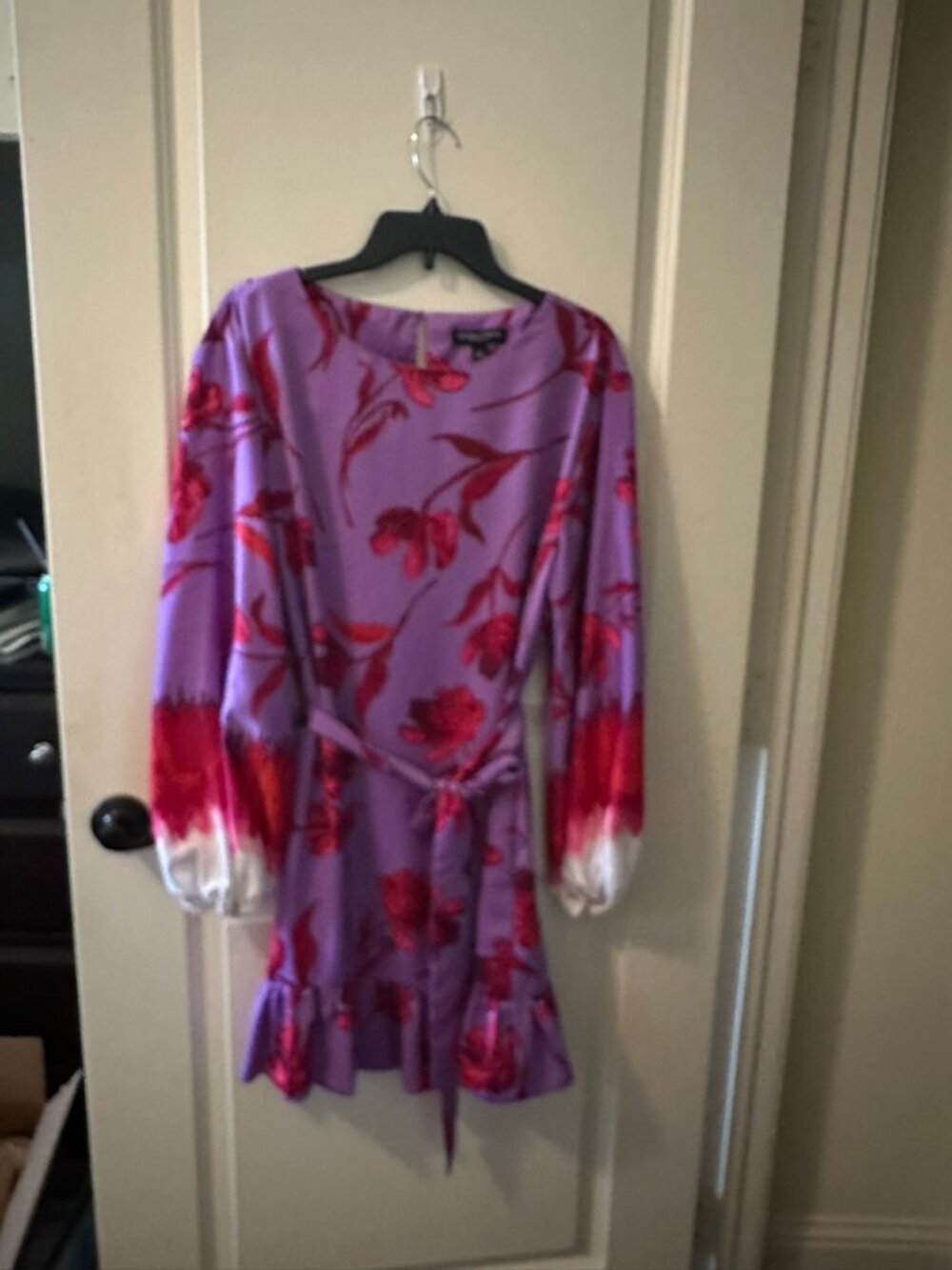 Prabal Gurung for JC Penney Purple floral Dress Size Large
